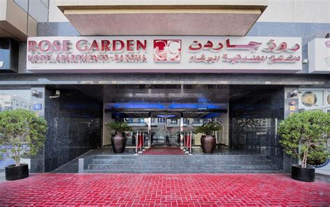 location of rose garden hotel in al barsha
